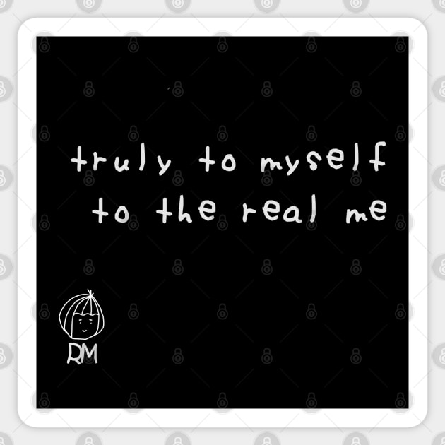 Truly To Myself To The Real Me - BTS RM Lyrics Sticker by Sora No Hana